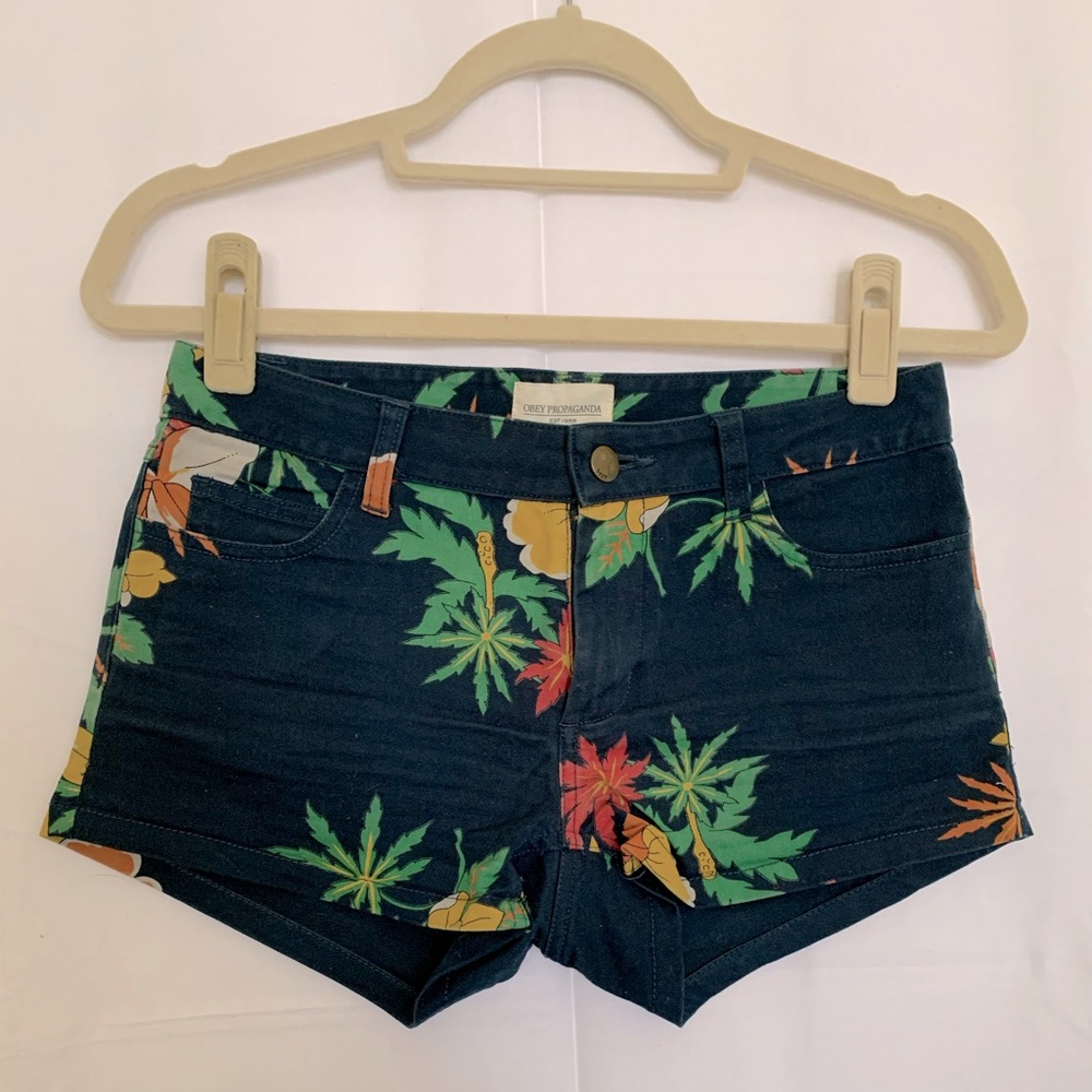 Obey Tropical Print Shorts